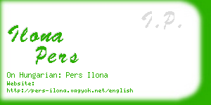 ilona pers business card